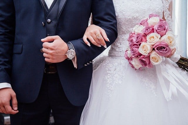 Image illustrating a wedding