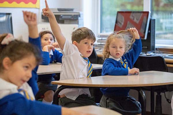 Photograph of pupils at Bayford School