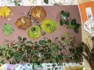 Photograph of outdoor artwork by Bayford pupils