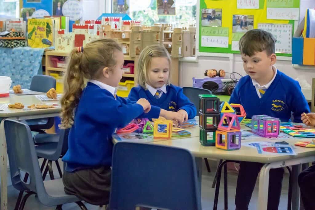 Photograph of pupils at Bayford School