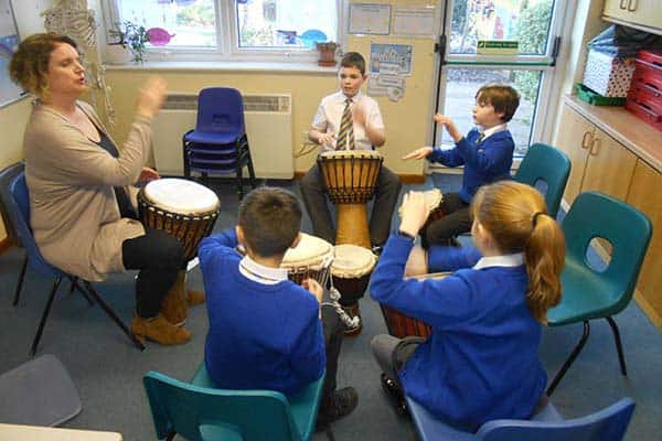 Photograph of pupils at Bayford School