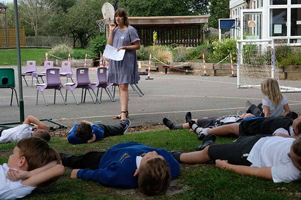 Photograph of pupils at Bayford School