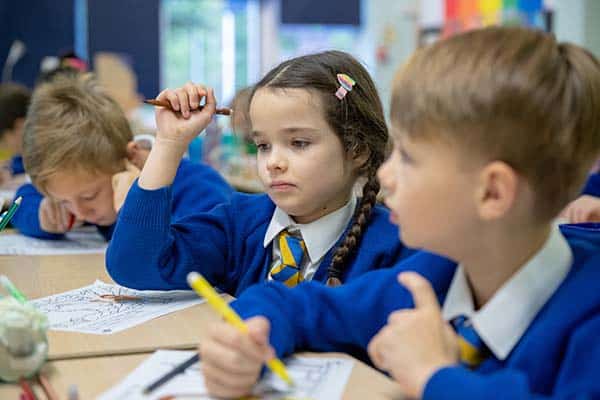 Photograph of pupils at Bayford School