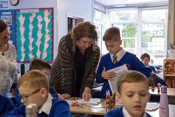 Photograph of pupils at Bayford School