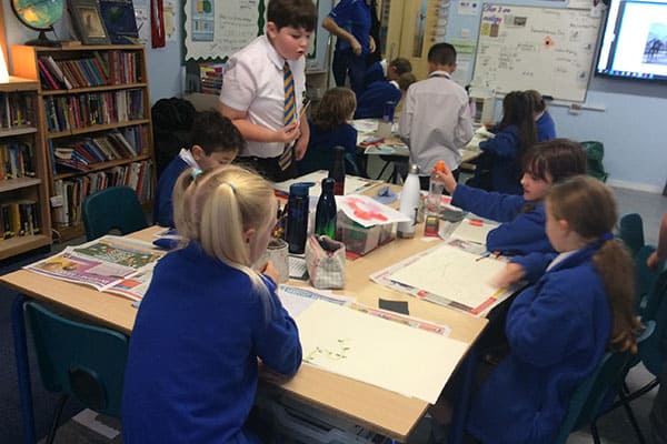 Photograph of pupils at Bayford School