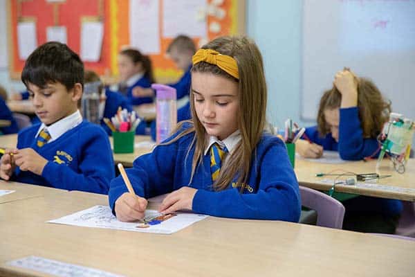 Photograph of pupils at Bayford School