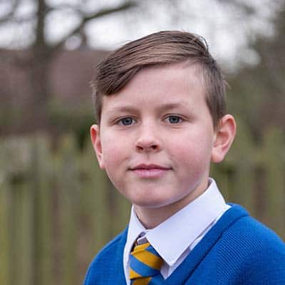 Photograph of a pupil at Bayford School