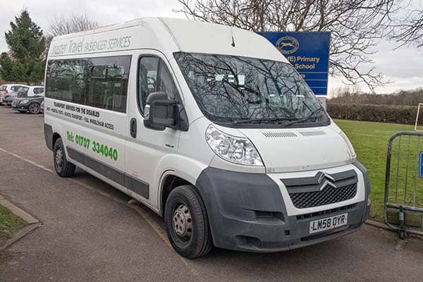 Picture of a school bus at Bayford School