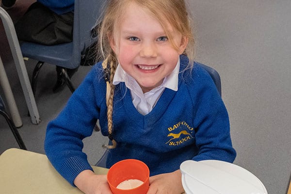 Photograph of a pupil at Bayford School
