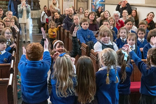 Photograph of worship at Bayford Parish Church