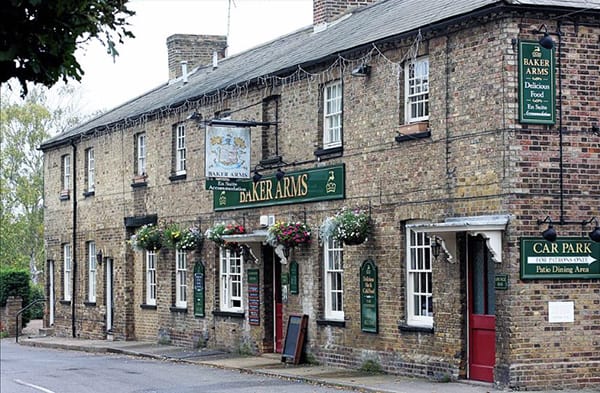 Photograph of the village pub in Bayford the Baker Arms