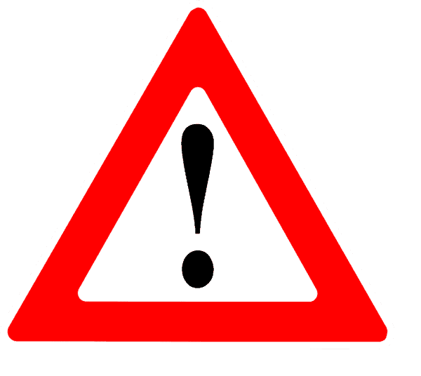 Image of a warning sign